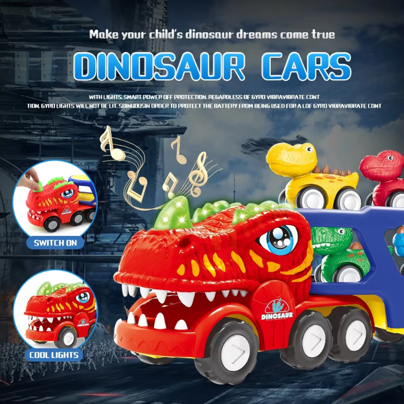 DinoDrive – Créativité et aventure – Set de jeu « Camion 5 en 1 »