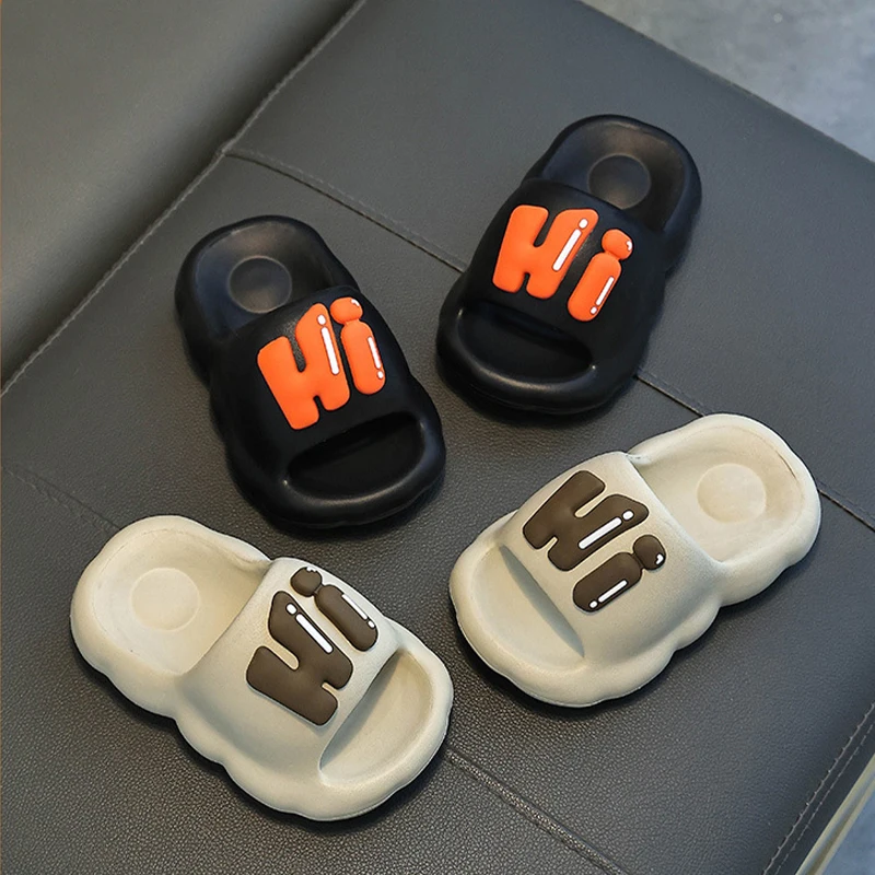 CloudWalk – Confortables et antidérapantes – Pantoufles pour enfants « Hi »