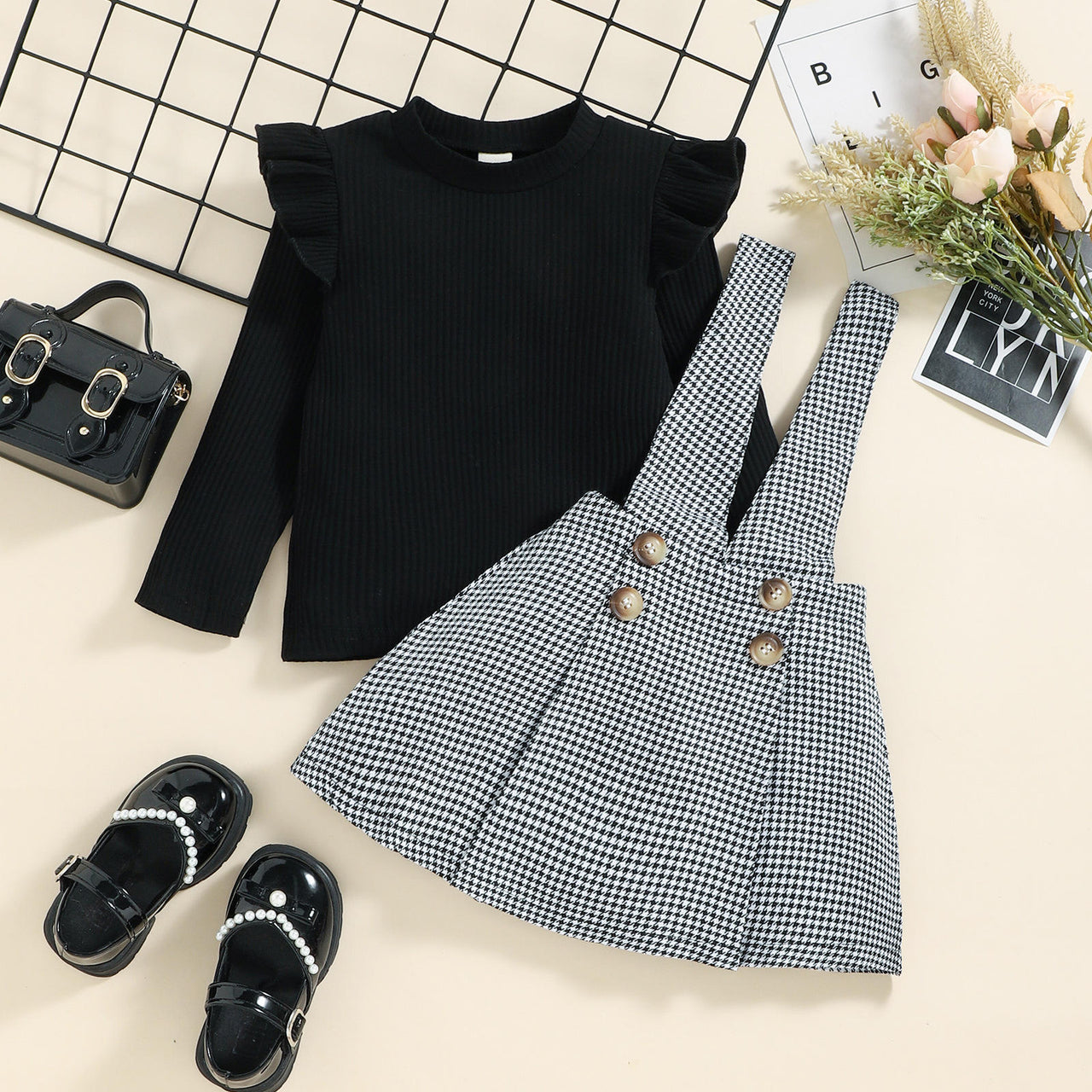 Mini Fashion - Mignon et élégant - Ensemble de robes deux pièces