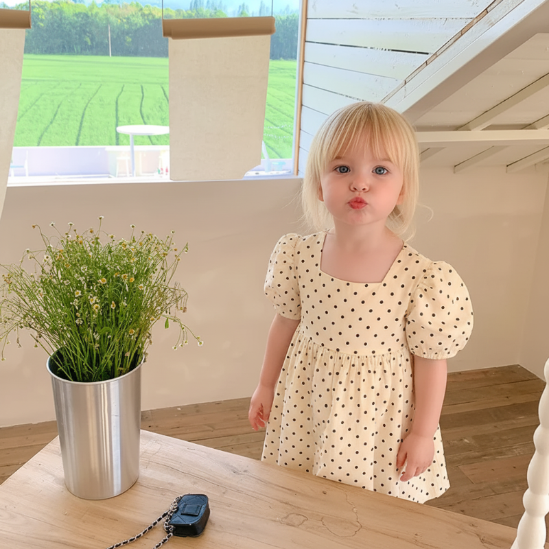 LittleTwinkle – Douce et confortable – Robe pour enfant à doubles nœuds