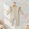 MiniAurora – Doux et élégant – Combinaison tricotée pour bébé avec des ailes d'ange et un bandeau