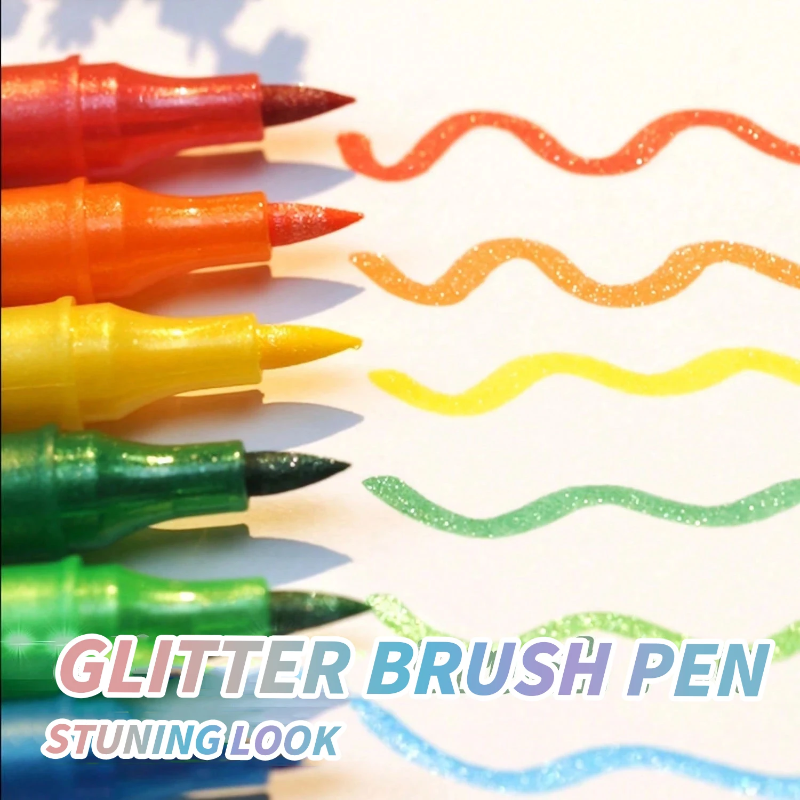 ArtShine – Coloré et pétillant – Coffret de feutres pailletés et lumineux double face