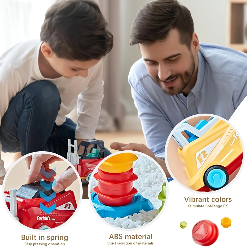 LittleBuilders – Interactif et sûr – Kit de jeu « Chariot élévateur »