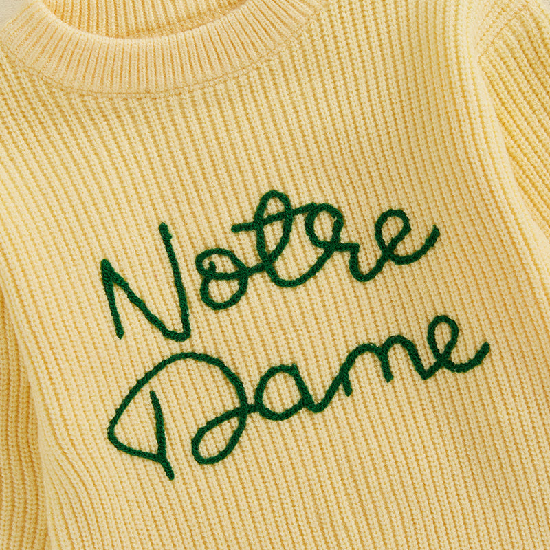 WarmWeave – Confortable et ludique – Pull « Notre Dame »