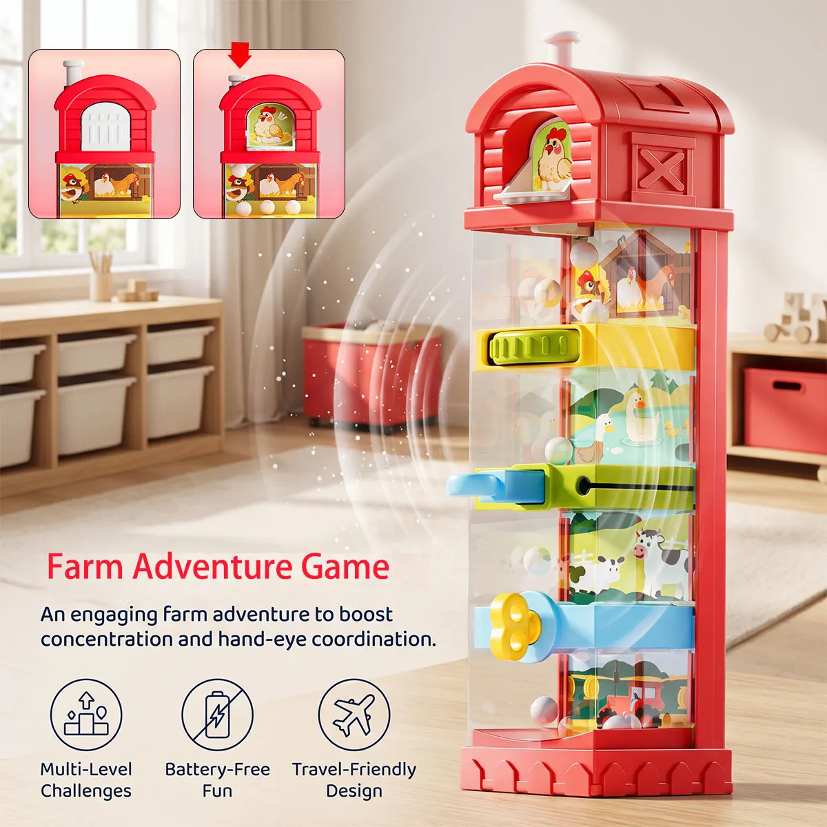 SkillRush – Stimulant et éducatif – Jeu Montessori d'équilibre et d'agilité