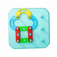 Thumbnail for ShapeGenius – Créatif et éducatif – Puzzle géométrique sur panneau perforé