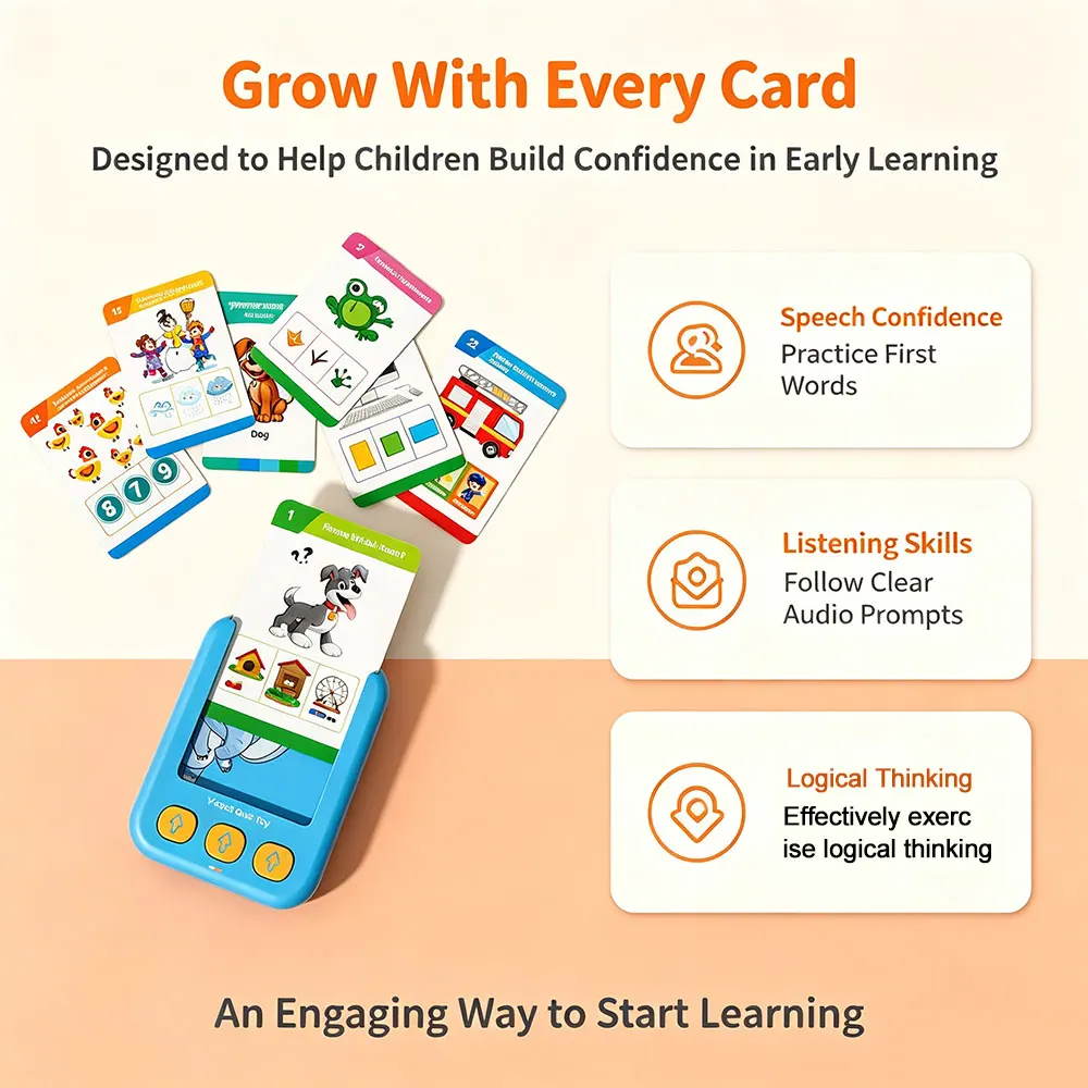 TalkyCards – Interactif et éducatif – Des cartes flash parlantes pour les enfants