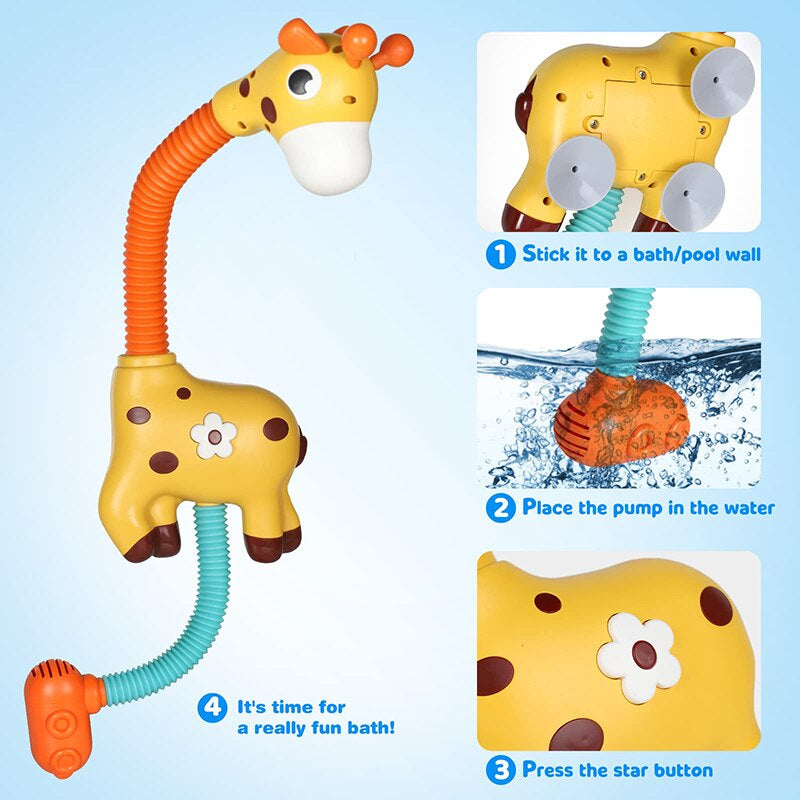 Bath Giraffe™ - Girafe qui s’éclabousse joyeusement - Jouet de bain Girafe