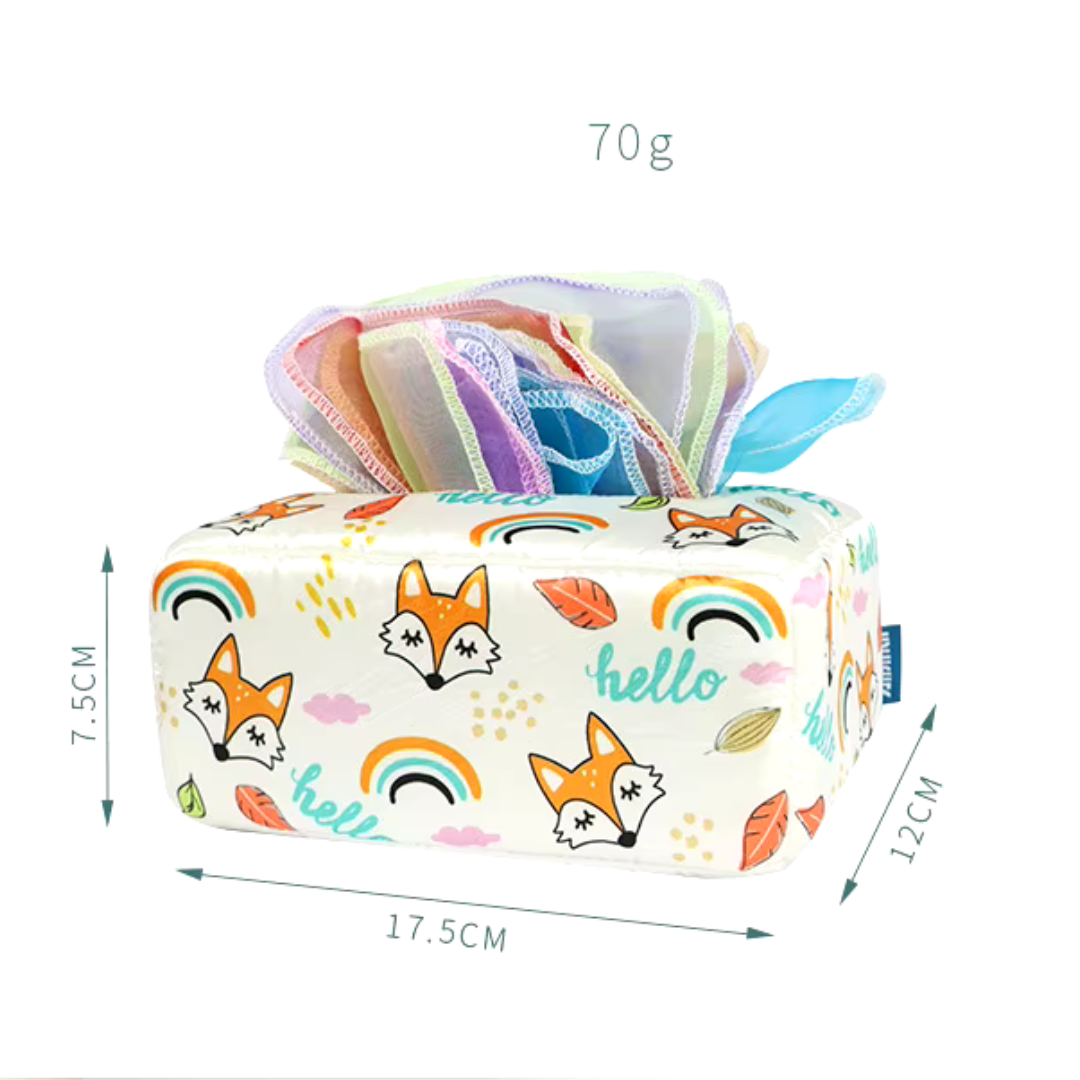 KleurenKracht – Développement et sens - Boîte à mouchoirs sensorielle Montessori