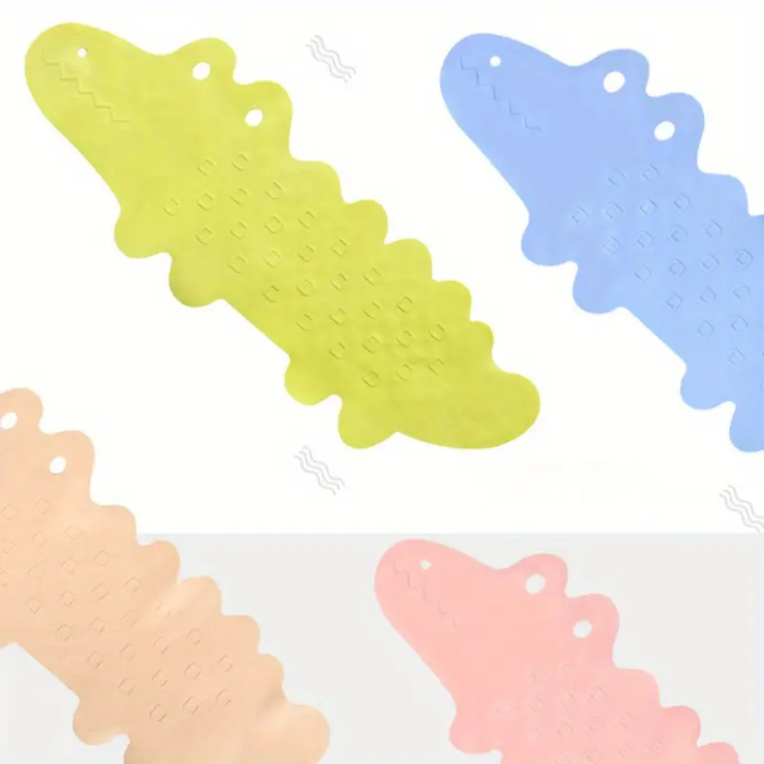 AquaJoy – Antidérapant et sûr – Tapis de bain pour enfants Crocodile
