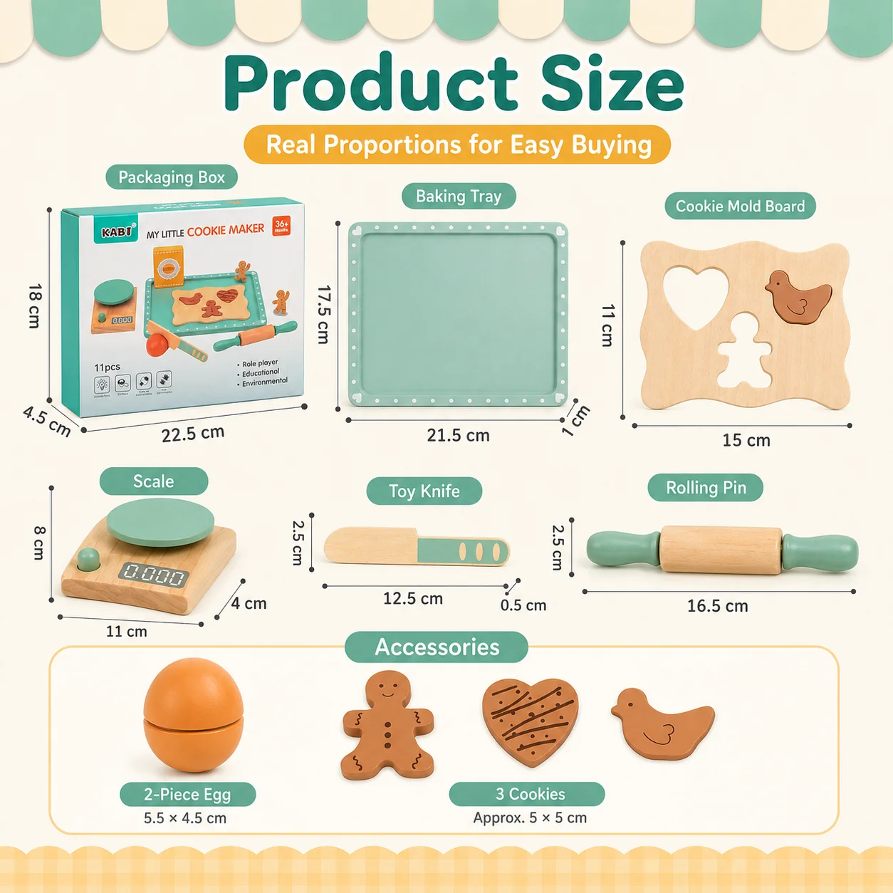 BakeBuddy – Créatif et éducatif – Kit de pâtisserie en bois