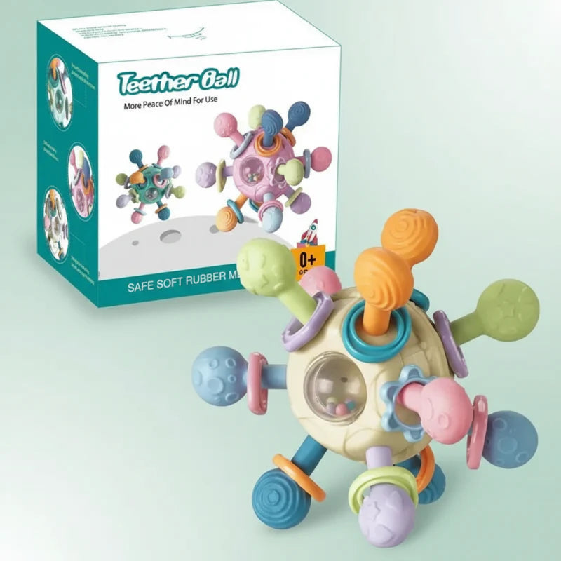 CalmChew – Doux et sûr – Anneau de dentition 3 en 1 en silicone