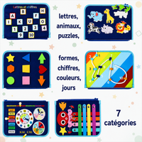 Thumbnail for 7-in-1 Busy Board – Motricité et apprentissage – Tableau d'activités