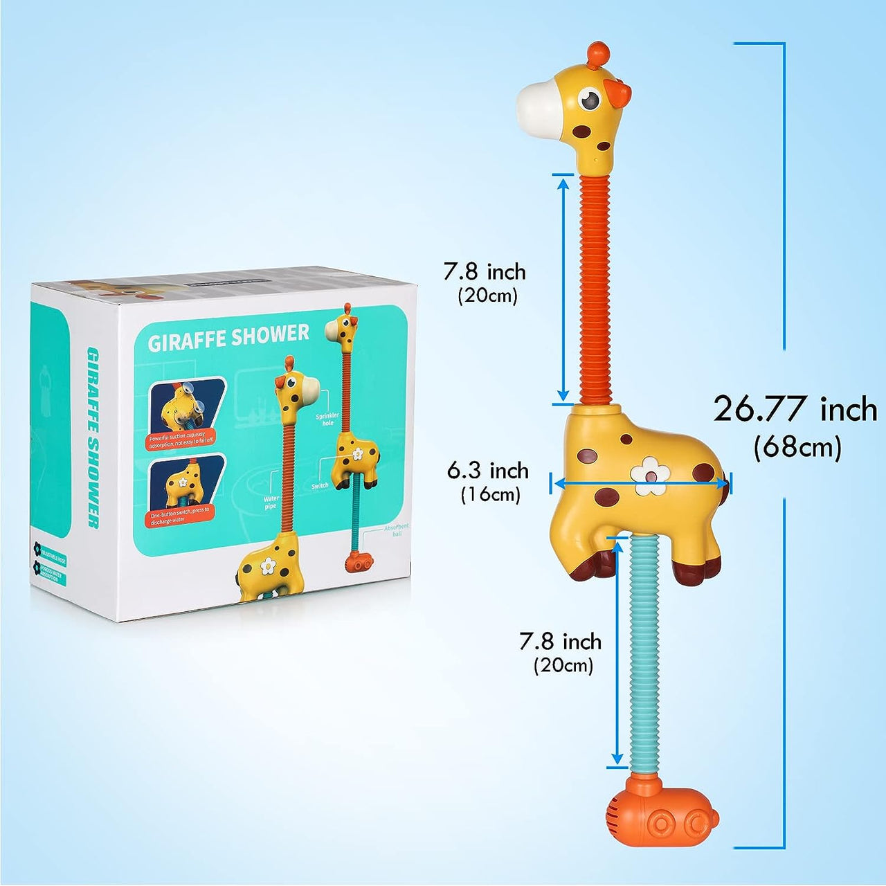 Bath Giraffe™ - Girafe qui s’éclabousse joyeusement - Jouet de bain Girafe