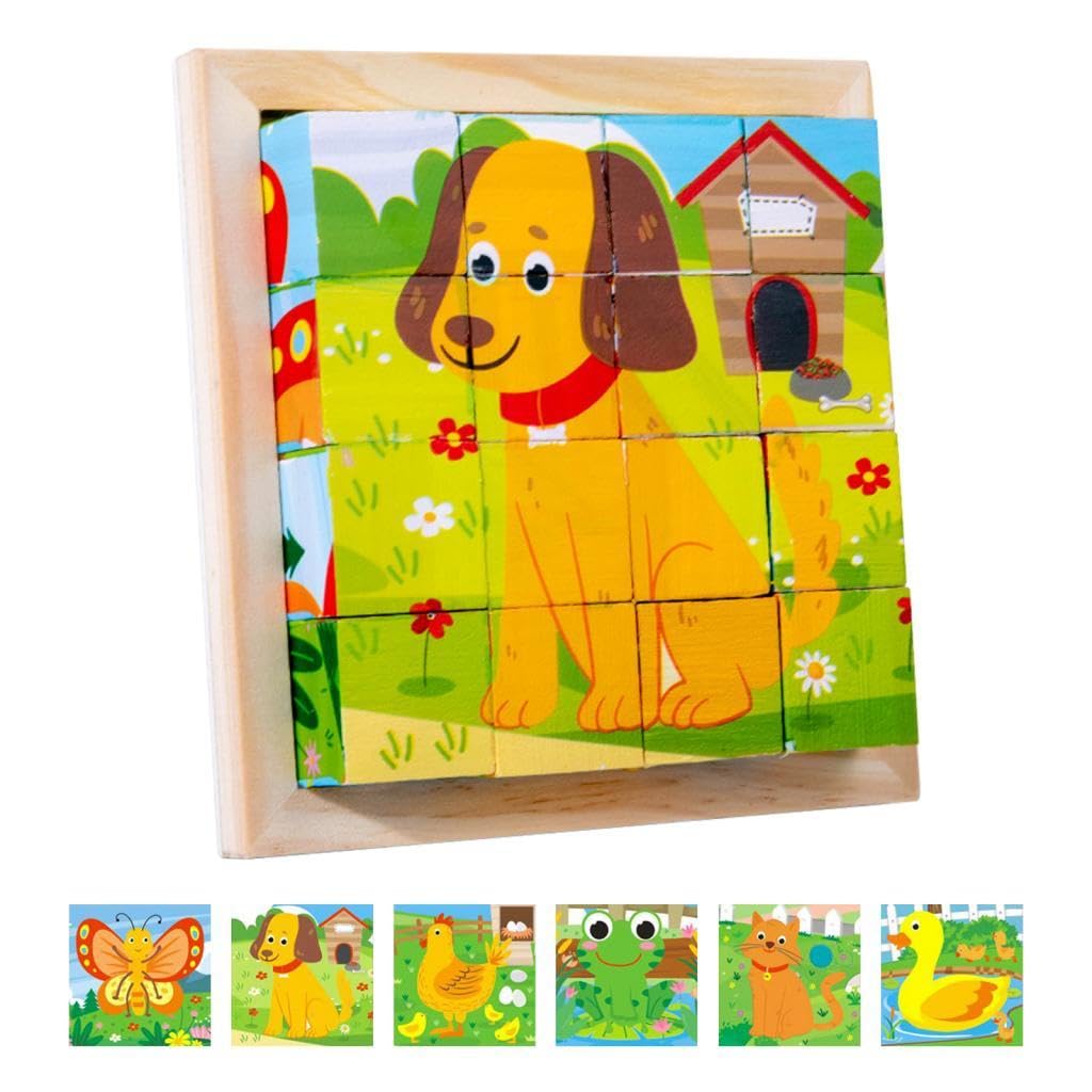 CubePuzzle – Ludique et éducatif – Puzzle en blocs de bois 3D