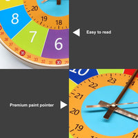 Thumbnail for ChildrenTime – Indépendant et calme – Horloge murale éducative pour enfants