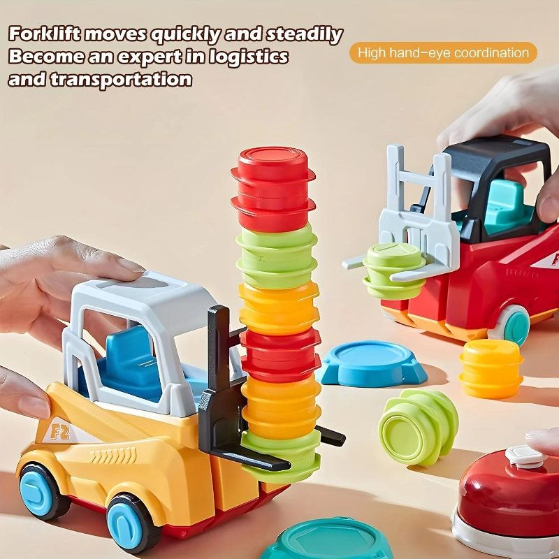 LittleBuilders – Interactif et sûr – Kit de jeu « Chariot élévateur »