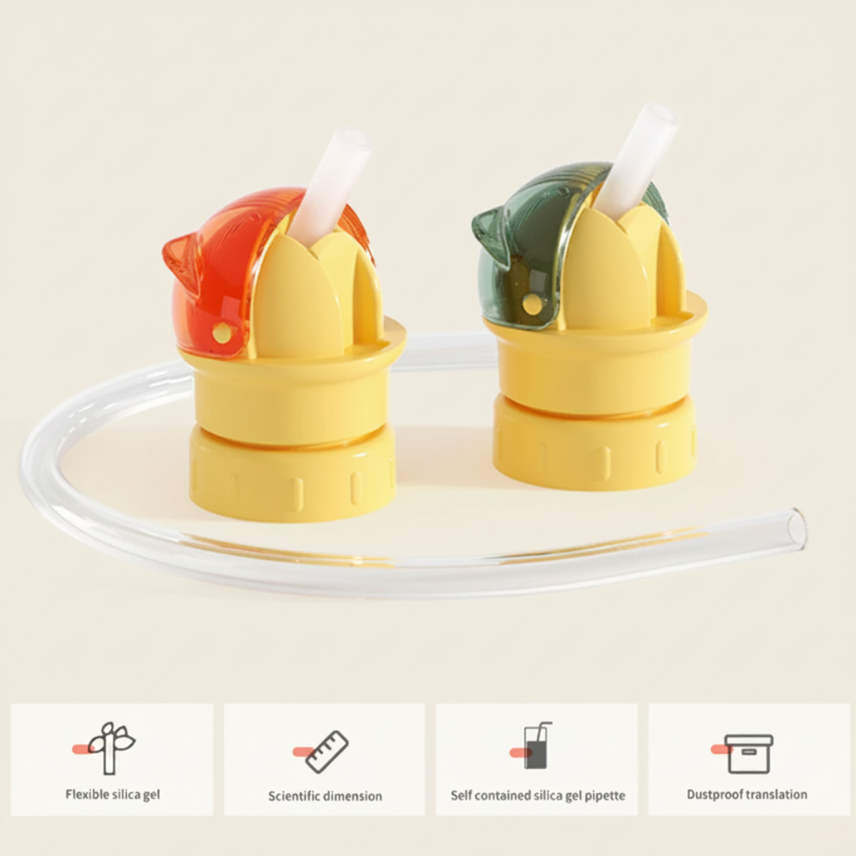 AquaSip – Plaisir et praticité – Bouchon de bouteille réutilisable pour enfants