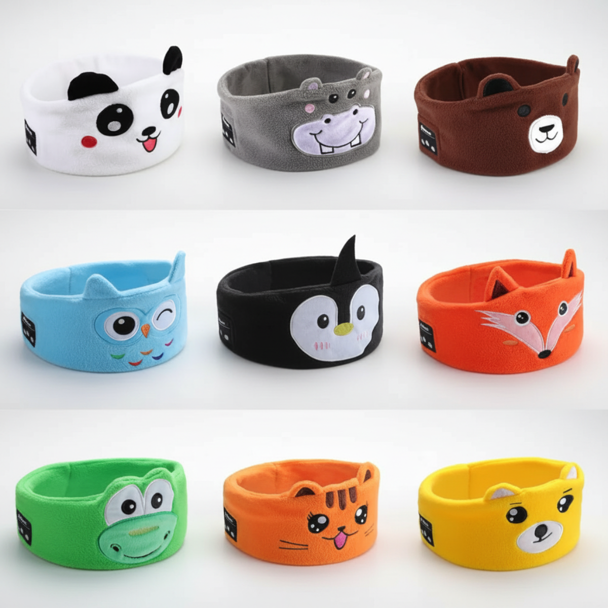 SilentRhythm – Masque de sommeil musical et animaux – Masque pour les yeux sans fil avec Bluetooth