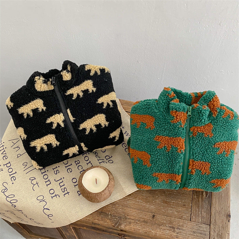 Mini Fashion  – Extra doux et chaud – Gilet polaire oursons
