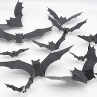 Thumbnail for SpookyGlow – Effrayant et plein d'ambiance – Décoration murale LED « chauve-souris d'Halloween »