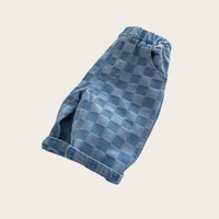 Thumbnail for DenimCheck – Confortable et tendance – Pantalon pour enfant à motifs carrés