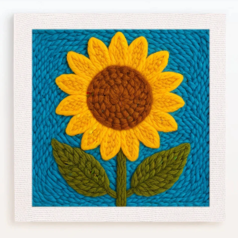 ThreadArt – Fait main & Coloré – Kit de broderie Animaux