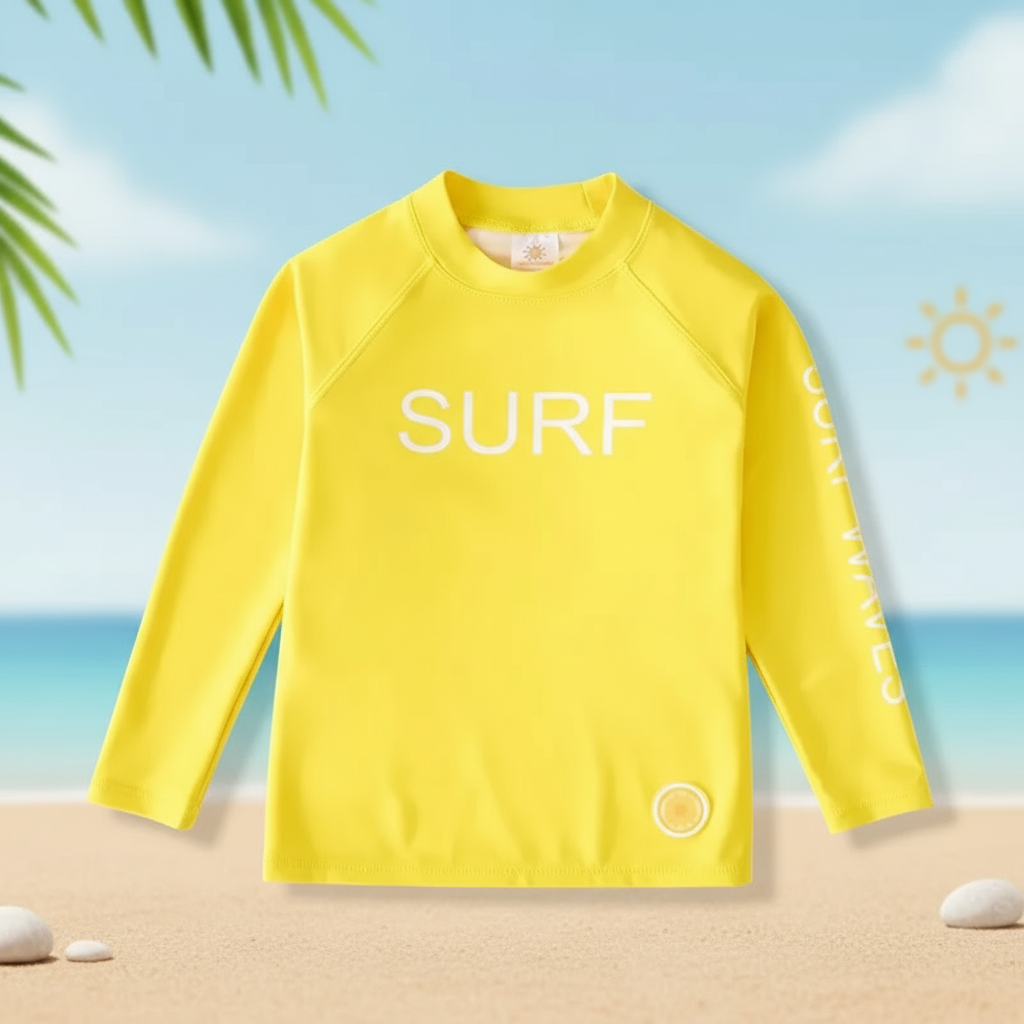 SunShield – Protecteur et souple – T-shirt de surf à manches longues pour enfants avec UPF 50+