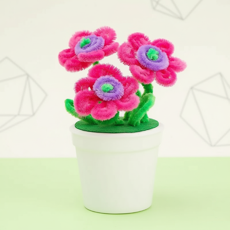 CraftBloom – Coloré et créatif – Kit de bricolage pour pot de fleurs DIY