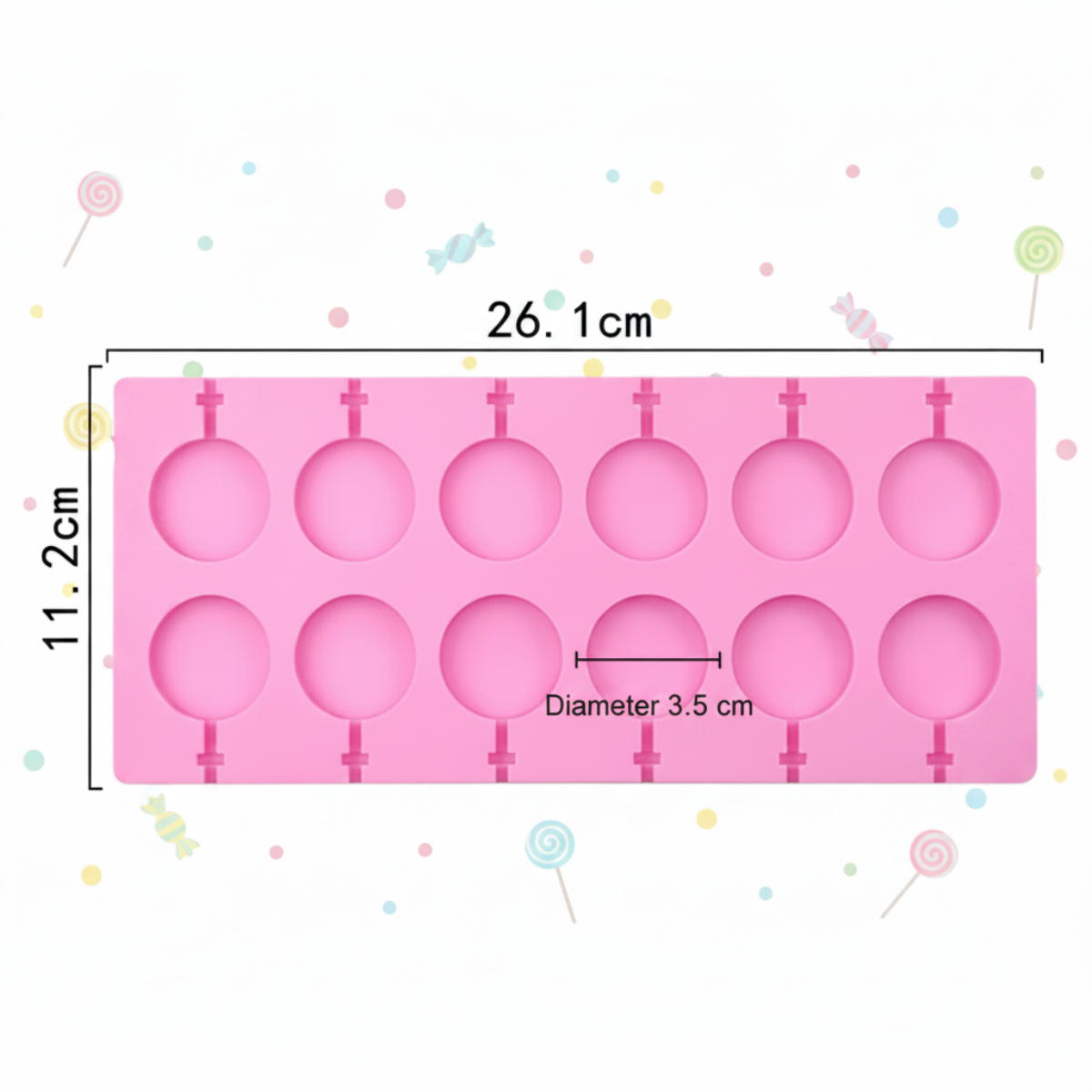 SweetPop – Des friandises saines – Lot de moules à sucettes en silicone