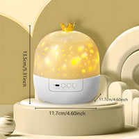 Thumbnail for CosmoGlow – Rêveur et créatif – Lampe de nuit Galaxy Projector avec rotation à 360°