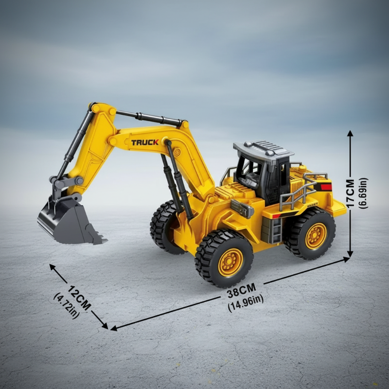 Power Machines – Réaliste et éducatif – Véhicule de chantier télécommandé