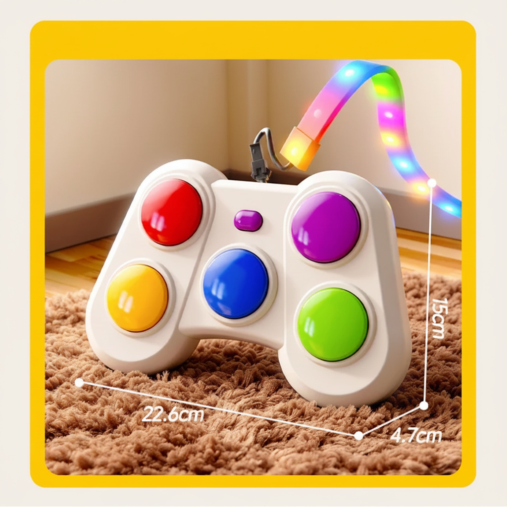 ColorRush – Ludique et stimulant – Jeu de réaction lumineux avec des boutons de couleur