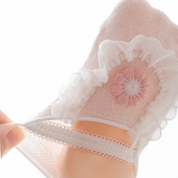 Thumbnail for SweetFeet – Douces et mignonnes – Chaussettes pour bébé à fleurs et dentelle