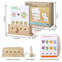 Thumbnail for BrainyKids – Logique & Amusant – Jeu de cartes éducatif en bois