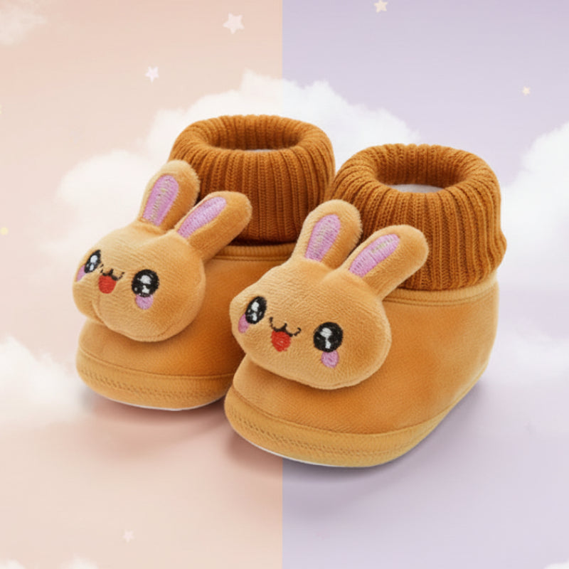 CuddleSteps – Chaudes et antidérapantes – Chaussons pour bébés animaux