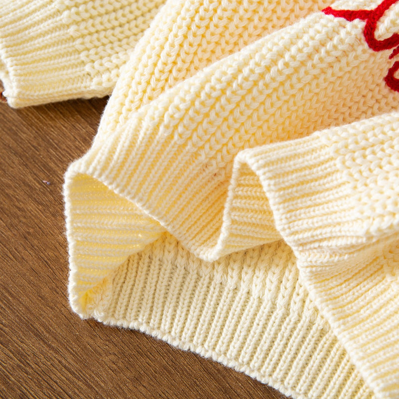 JoyKnit – Confortable et chaleureux - Pull de Noël avec inscription