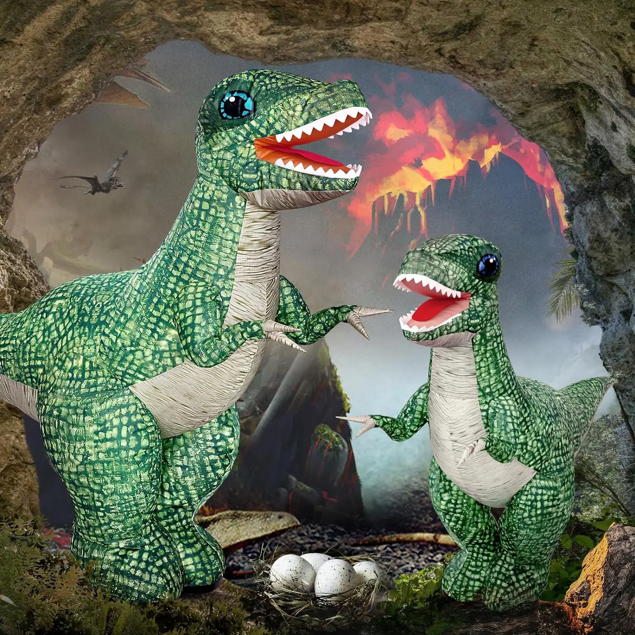 MegaDino – Aventure et interactivité – Dinosaure gonflable télécommandé