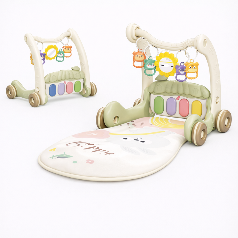 Step & Play – Interactif et sécurisé – Trotteur et baby gym 3 en 1
