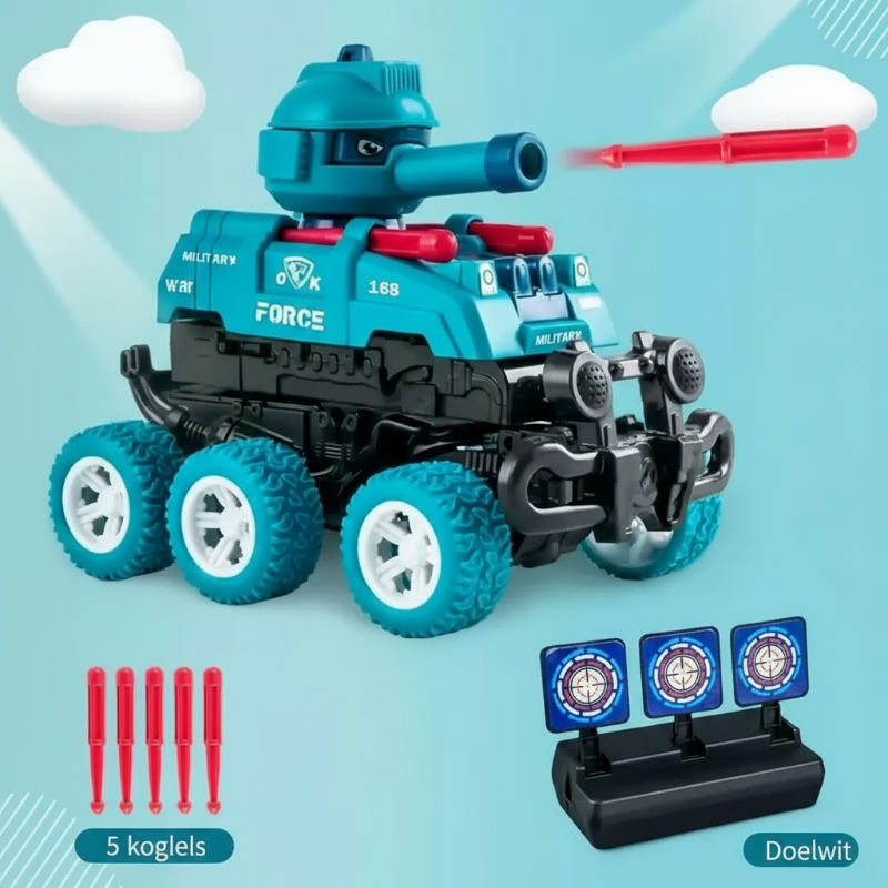 TankHero – Actif et robuste - Réservoir de jouets avec fonction de tir
