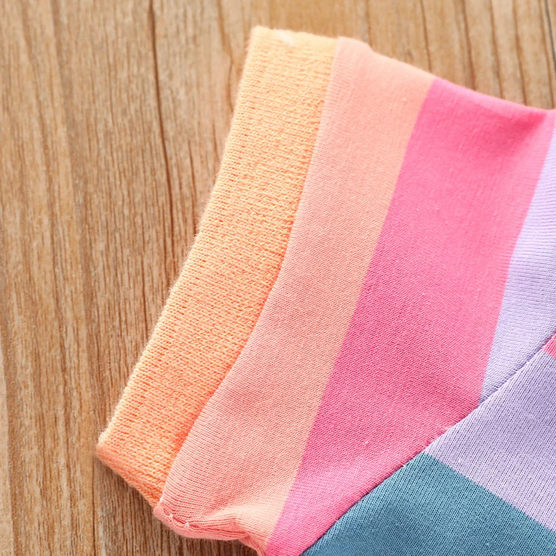 RainbowBabe – Frais et coloré – Robe polo pour enfant