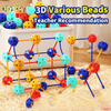 Connect Beads™ - Perles en PVC flexible - Blocs de construction géométriques en 3D