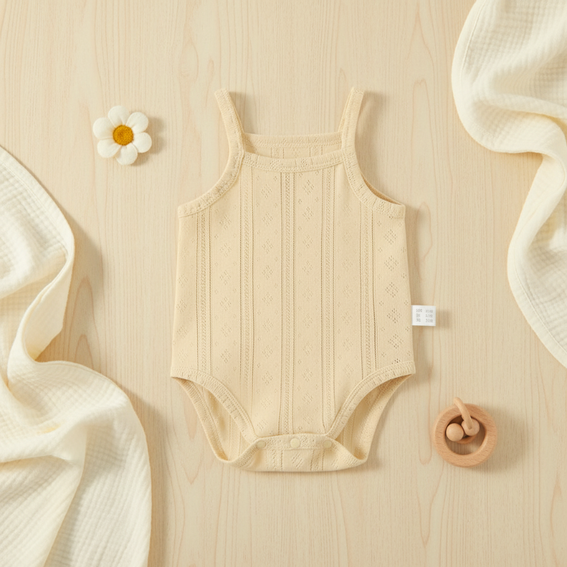 Summer Bodysuit – Léger et confortable – Body tricoté pour bébé