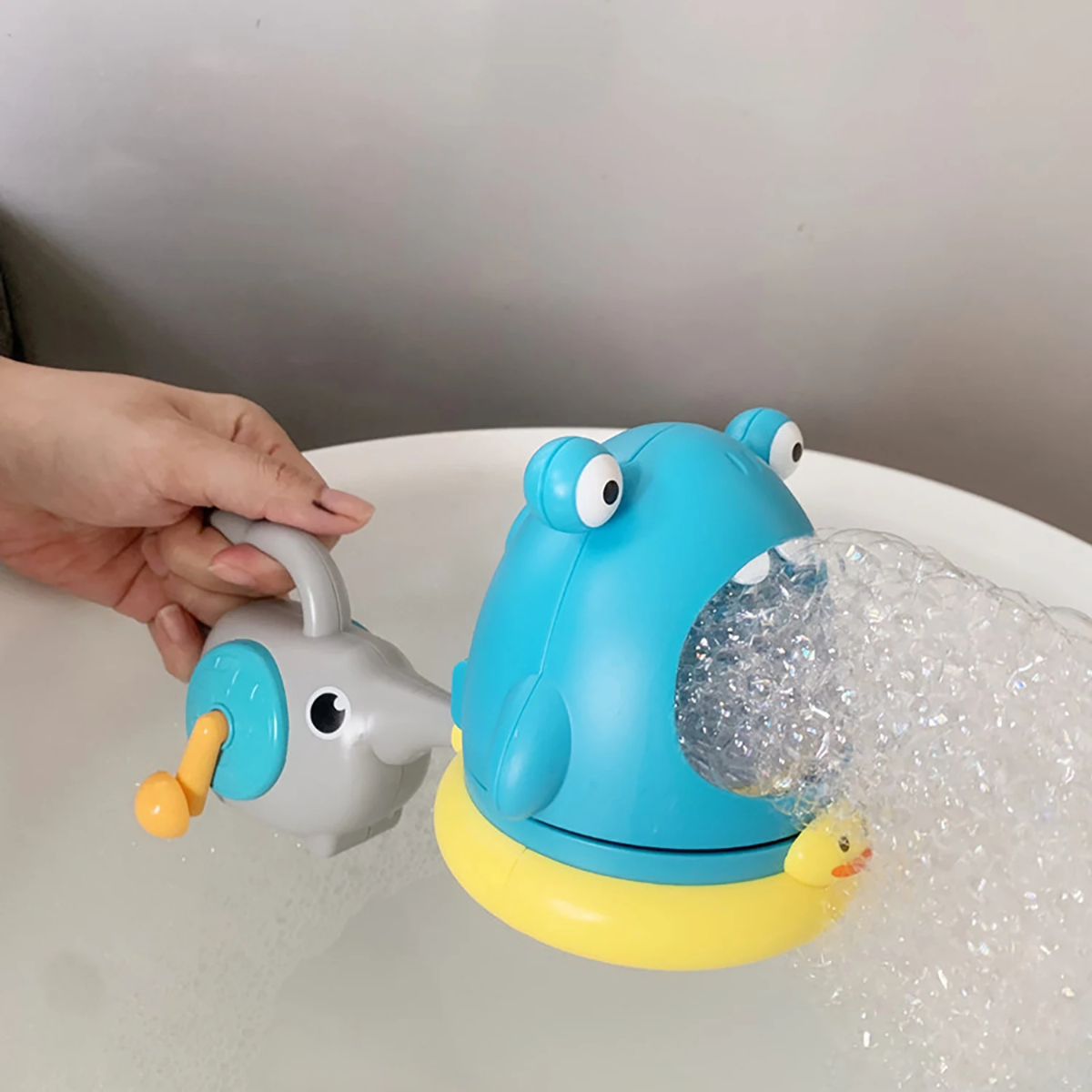 BubblePlay – Éducatif et amusant – Jouet de bain « Bulle de crabe»