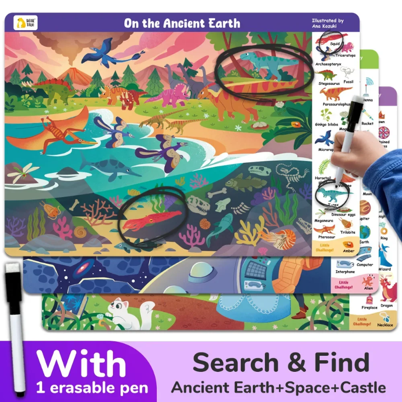 Search and Find Game – Apprendre en s'amusant – Livre d'activités