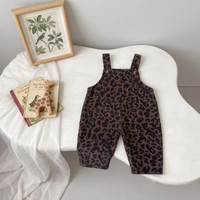Thumbnail for LeopardChic – Tendance et confortable – Salopette pour fille à imprimé léopard