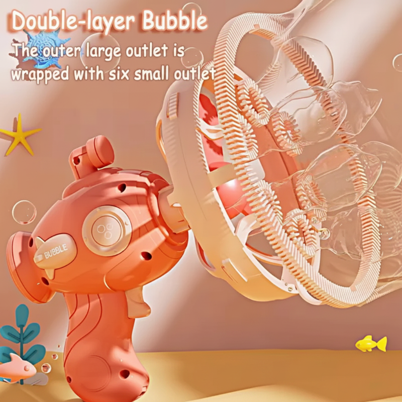 HappyBubbles – Ludique et sûr – Pistolet à bulles pour enfants