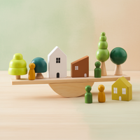 Thumbnail for Wooden Forest Blocks – Créativité et développement – Jeu de blocs empilables en bois