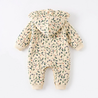 Thumbnail for FloraCozy – Doux et chaud – Combinaison d'hiver pour bébé fille à motifs floraux
