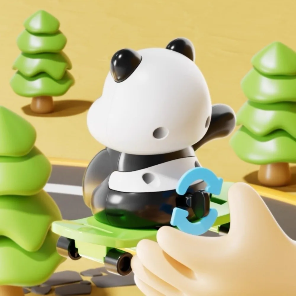 PandaPlay – Amusant  & Dynamique – Jouet panda à remonter